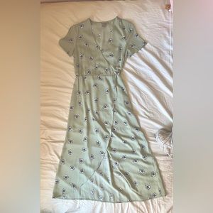 Green Floral H&M Maxi Dress - US 2